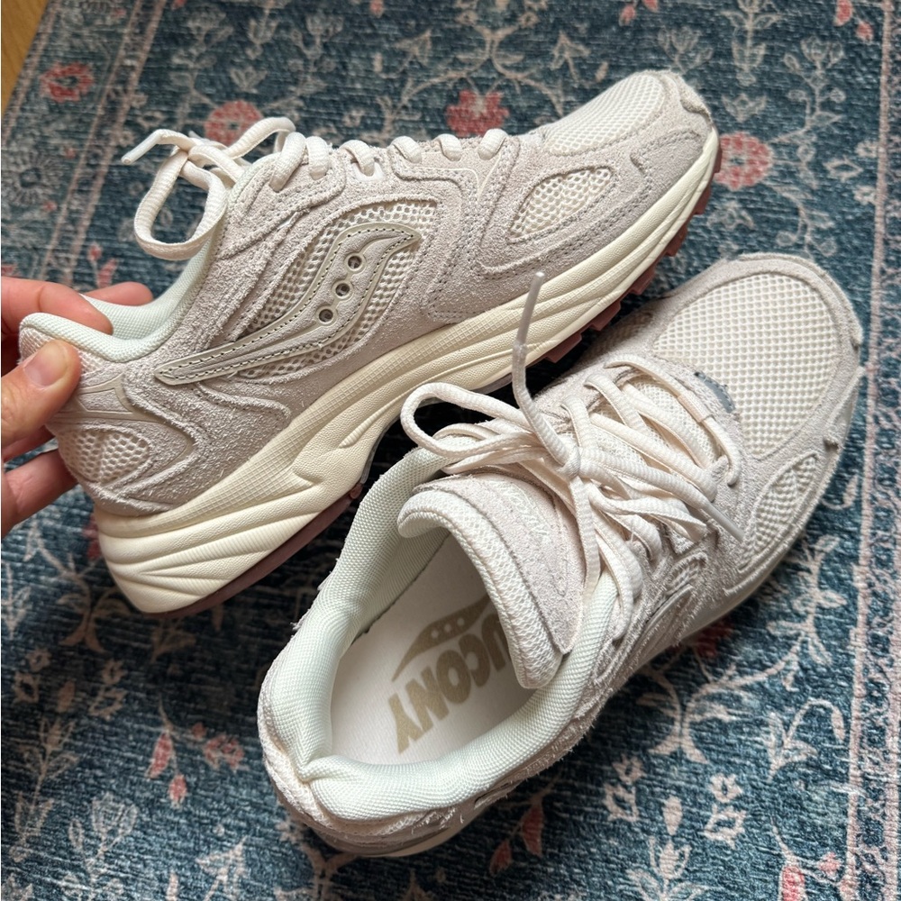 Saucony Grid Jazz 9 Suede Ivory